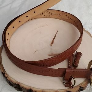 Michael Michael Kors Brown Leather Belt Size Large